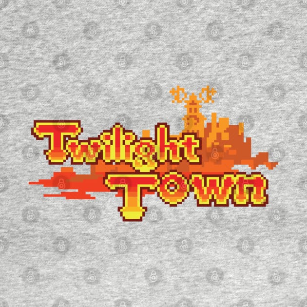 Twilight Town Logo Pixel Art by inotyler